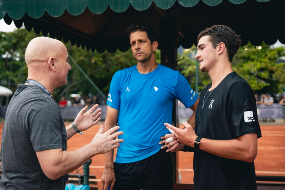 Andre Agassi, Marcelo Melo e João Fonseca