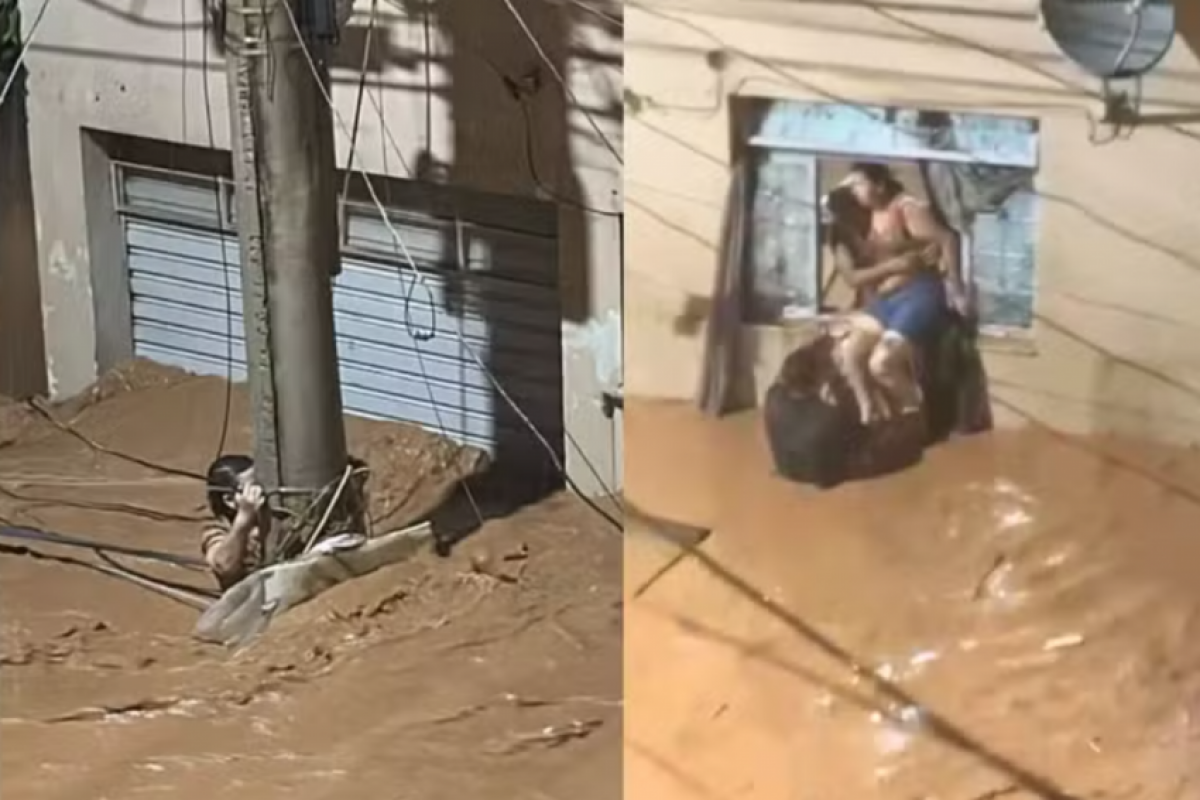  Edna Almeida Silva, de 56 anos, foi arrastada pela água depois que a parede da casa em que morava cedeu. 