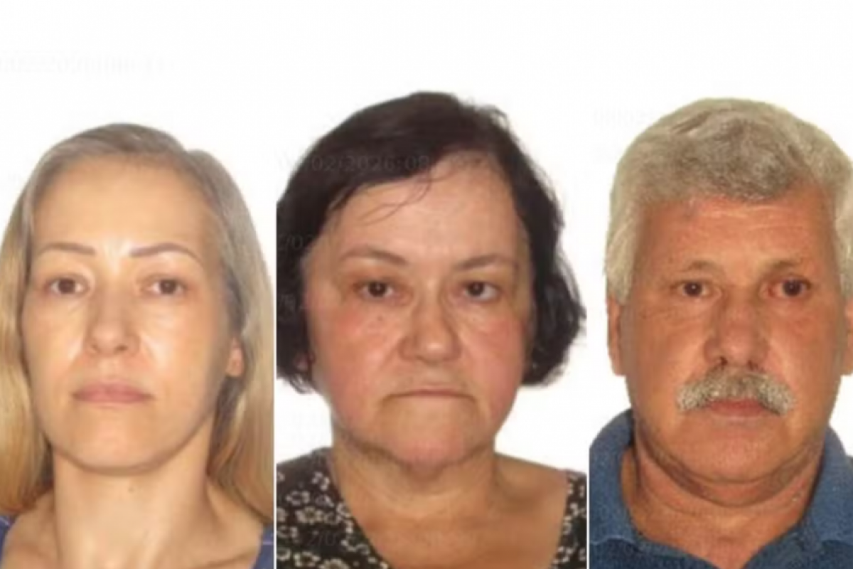 Mãe, pai e filha única do casal desapareceram há dez dias. 