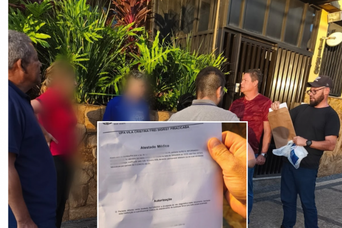 Os compradores eram pessoas que queriam faltar do trabalho ou escola em Piracicaba. 