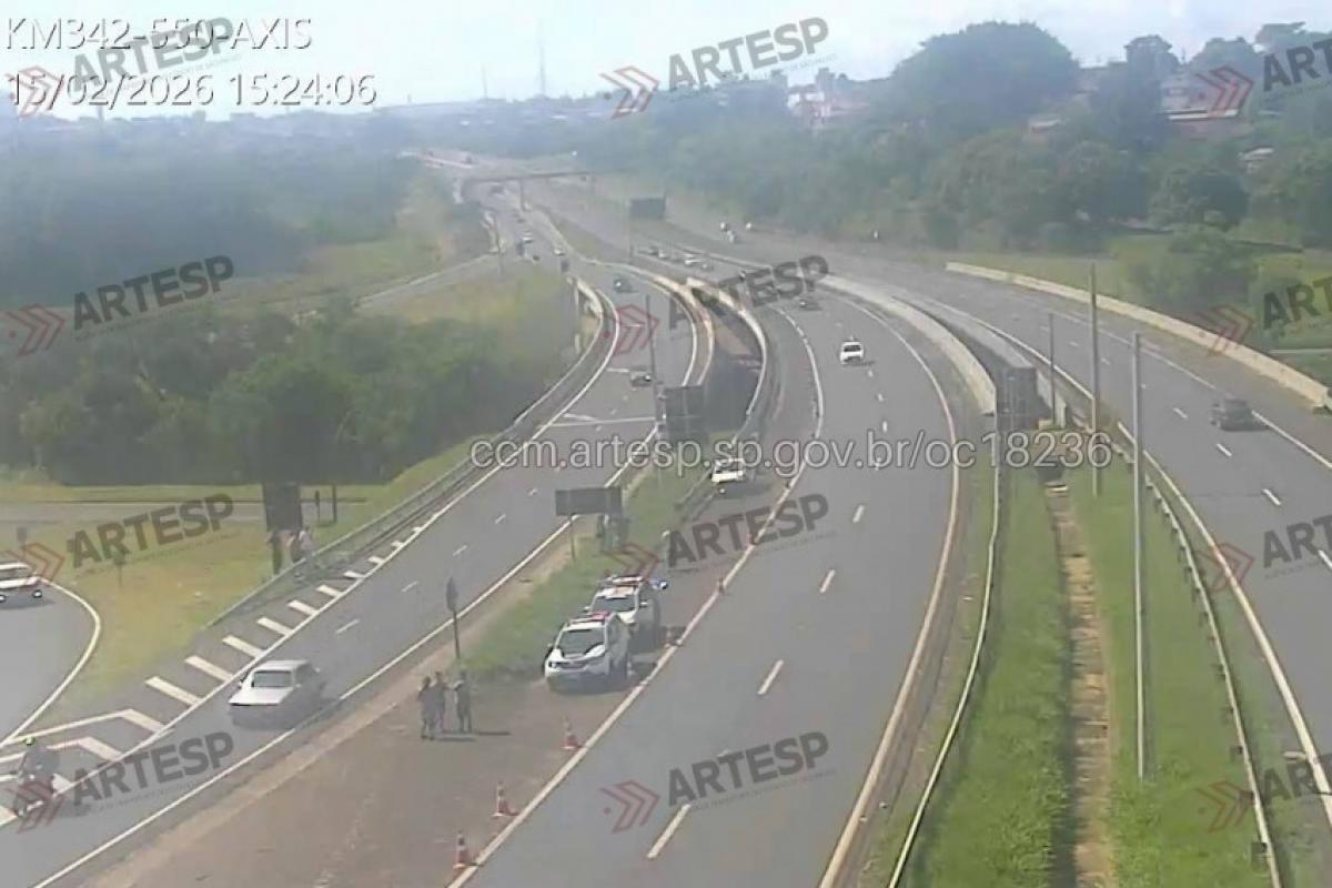 Acidente ocorreu no quilômetro 342 mais 650 metros da rodovia Marechal Rondon (SP-300), nas proximidades do viaduto sobre a avenida Nuno de Assis