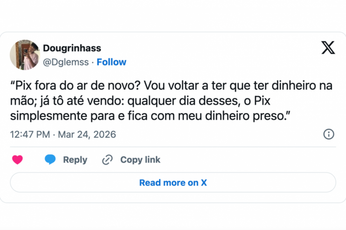  As reclamações foram publicadas nas redes sociais ao longo da manhã.