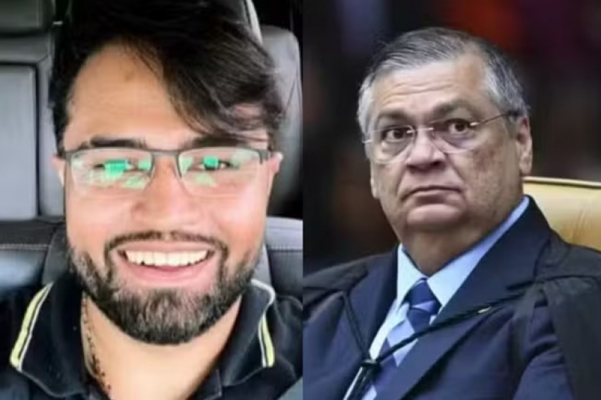 O blogueiro Luís Pablo e o ministro Flávio Dino 