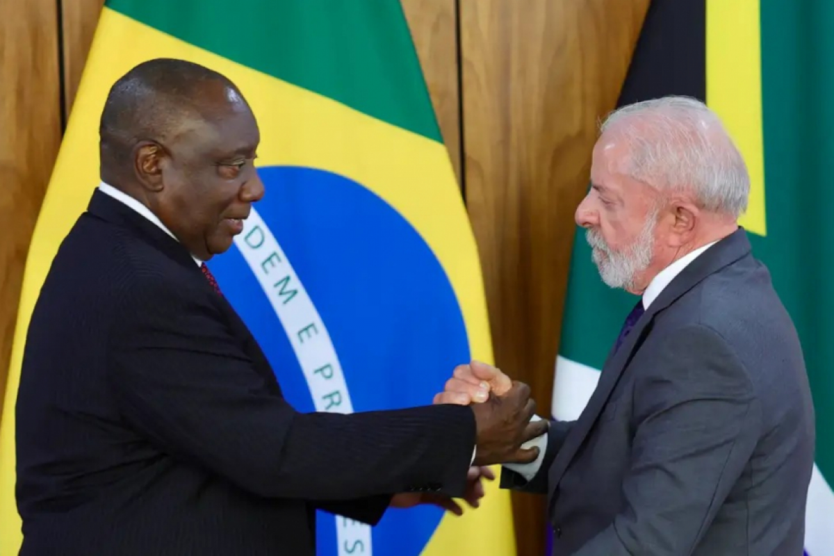 Encontro do presidente Luiz Inácio Lula da Silva com o presidente da África do Sul, Cyril Ramaphosa