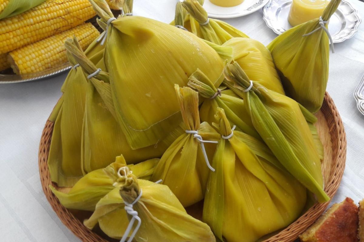 Pamonha é uma das iguarias disponibilizadas ao público durante o evento.