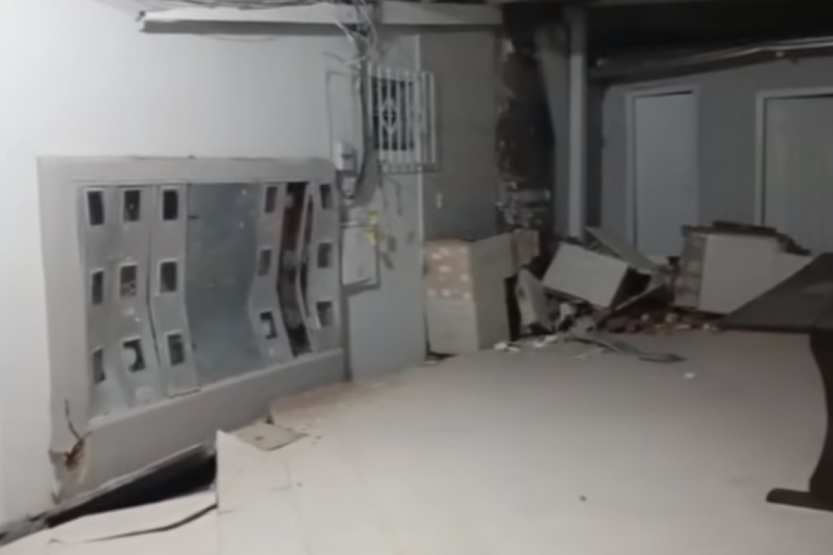 Segundo a Defesa Civil, duas vítimas sofreram cortes por estilhaços de vidro e outra fraturou o pé. 