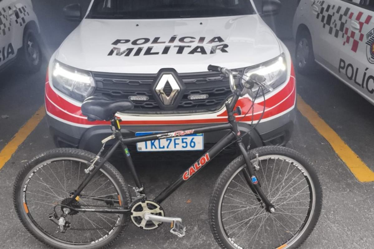 Bicicleta apreendida em São José dos Campos