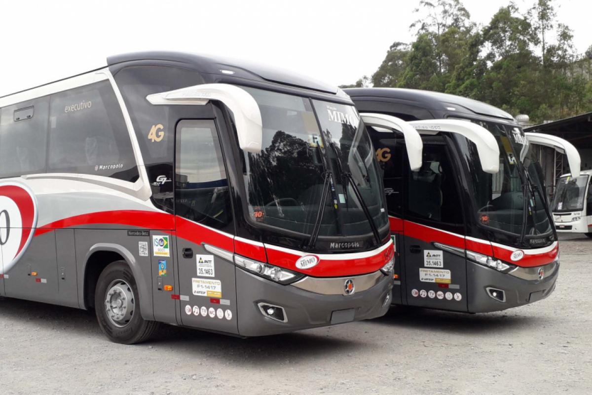 O Grupo Mimo freta ônibus para itinerários fixos, geralmente para empresas ou atendendo a faculdades, e também para turismo