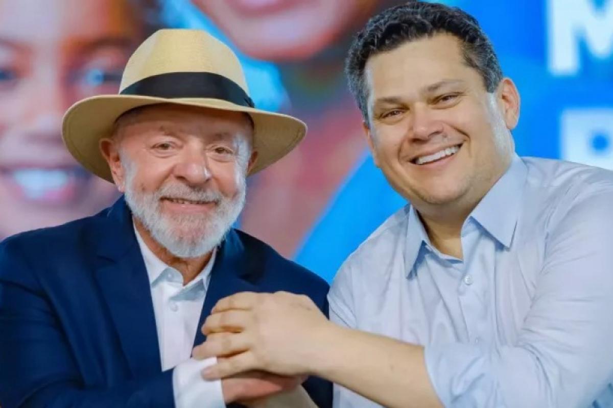 Presidente Lula (PT) e senador Davi Alcolumbre (União/AP)