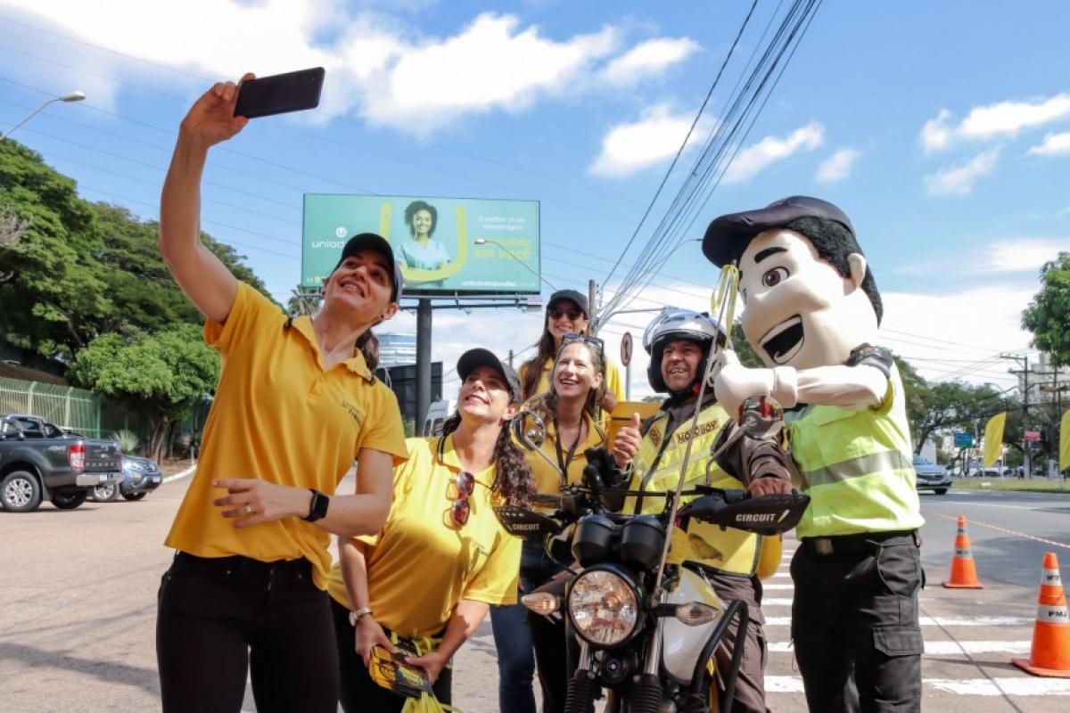O lema da campanha no município é 'No trânsito, enxergar o outro é salvar vidas'