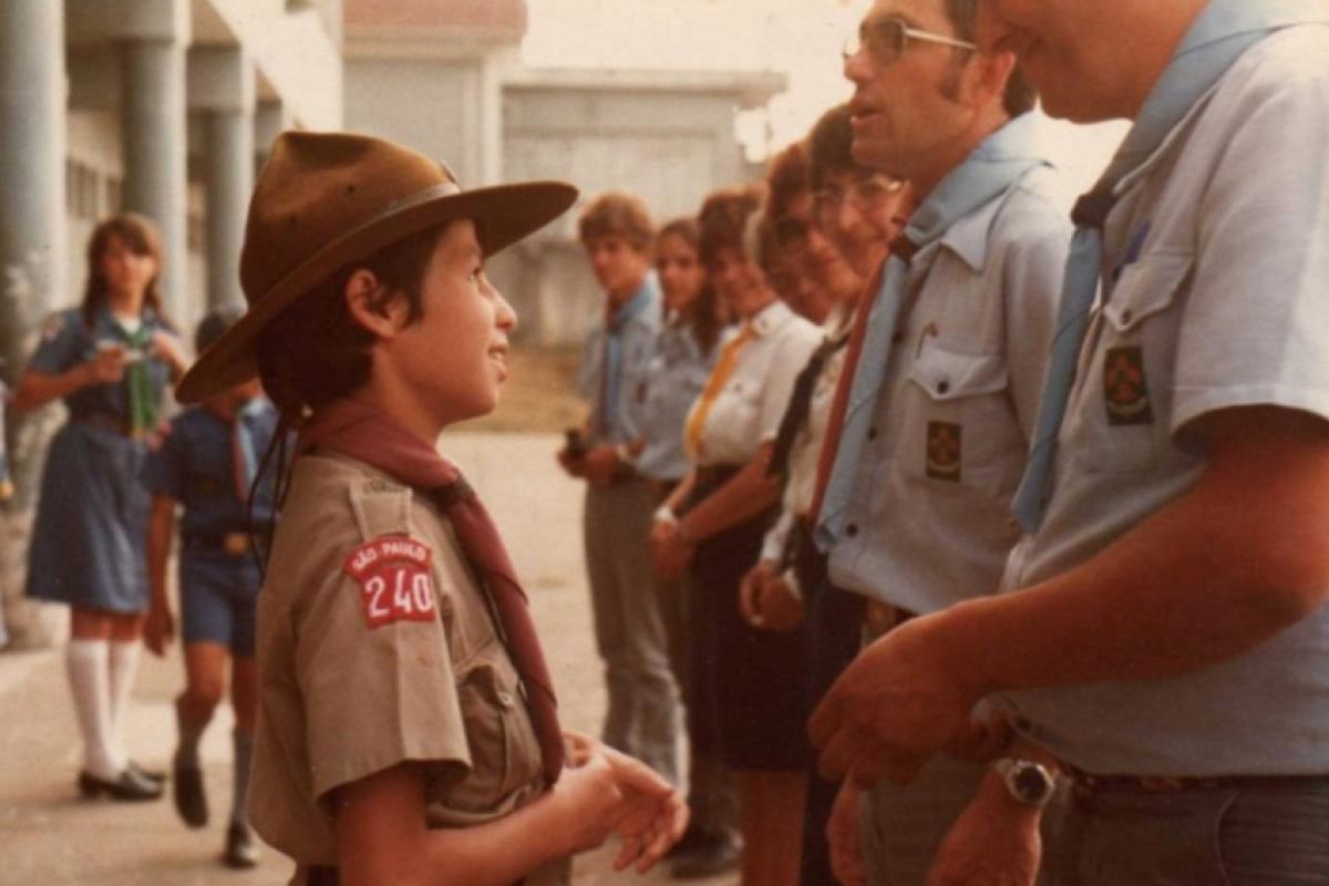 Marco Aurélio (de chapéu) e Juan (de óculos, no centro)