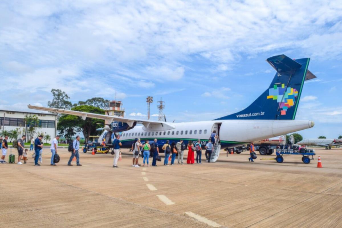 Aeroporto Estadual Dario Guarita registrou crescimento na movimentação de passageiros, cargas e aeronaves nos quatro primeiros meses do ano