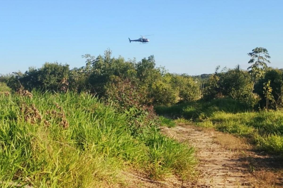 Helicóptero Águia, Canil da PM e Corpo de Bombeiros auxiliam nas buscas por Cássio de Moraes