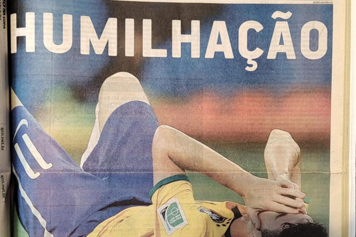 Capa do Comércio da Franca na edição extra após o fatídico 7x1