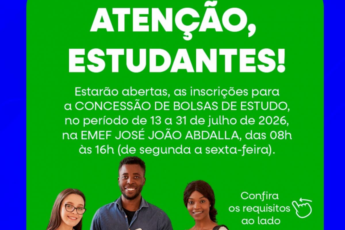 Estudantes têm até o dia 31 de julho para solicitar o benefício; programa é destinado a universitários que atendam aos critérios estabelecidos pelo município