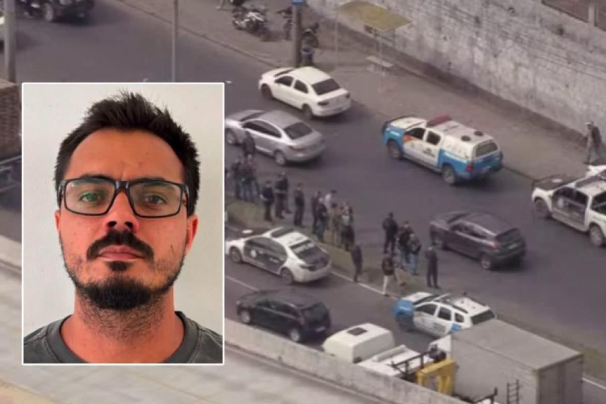 Local do ataque que matou o policial Carlos Alberto Freire Neto