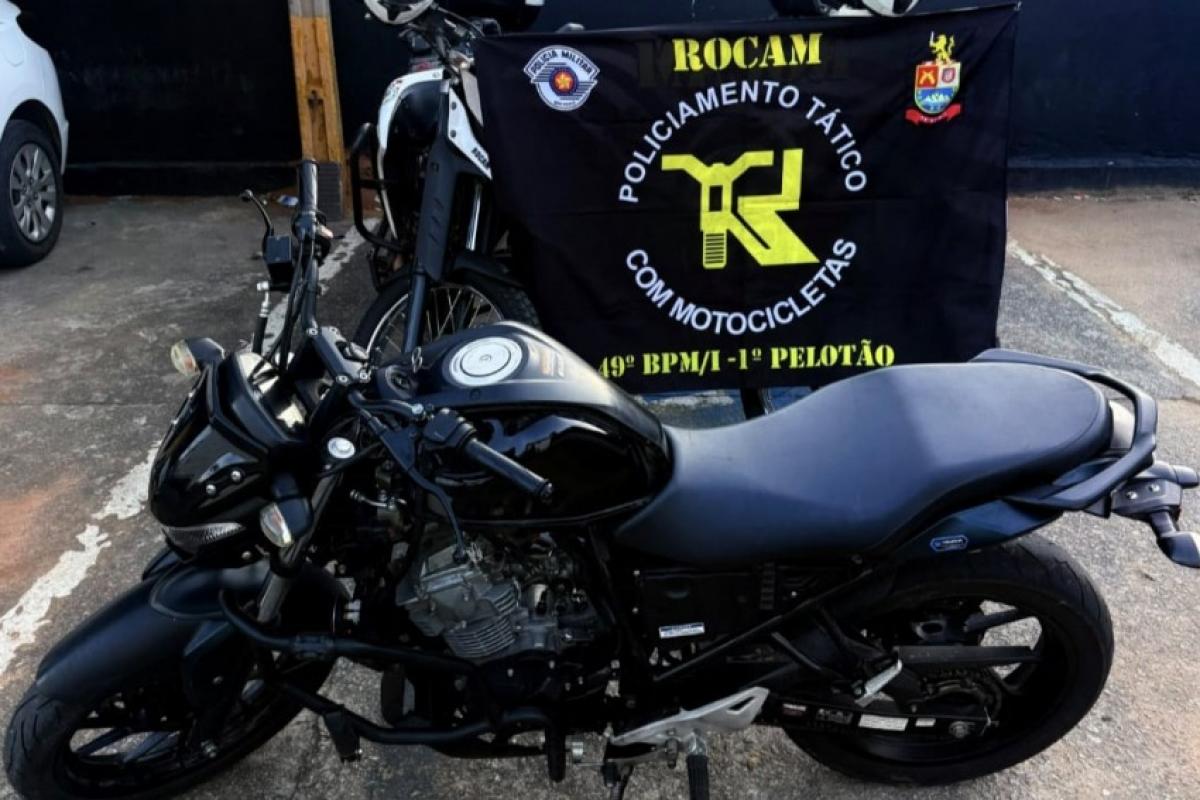 A moto foi recuperada e devolvida à vítima