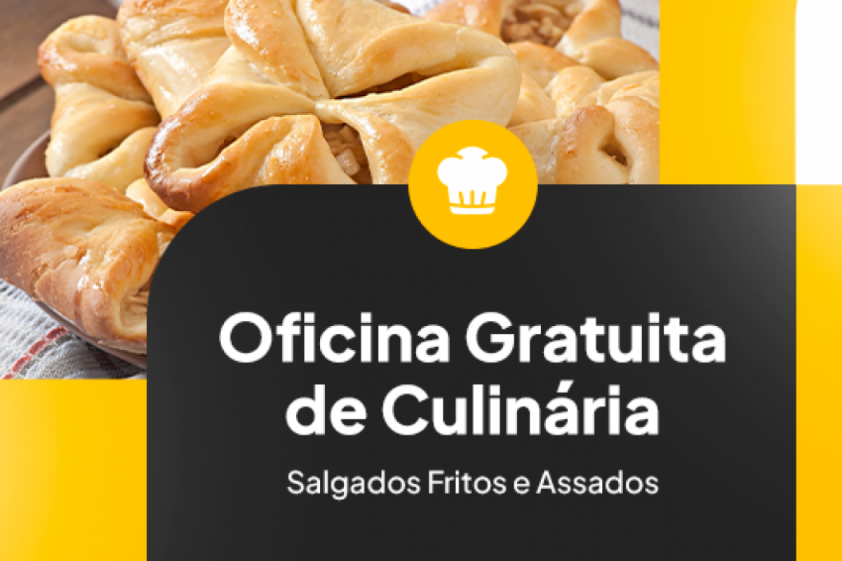 Oficina promovida pelo Fundo Social de Solidariedade oferece aulas práticas para quem deseja aprender uma profissão, aperfeiçoar técnicas culinárias ou conquistar uma nova fonte de renda