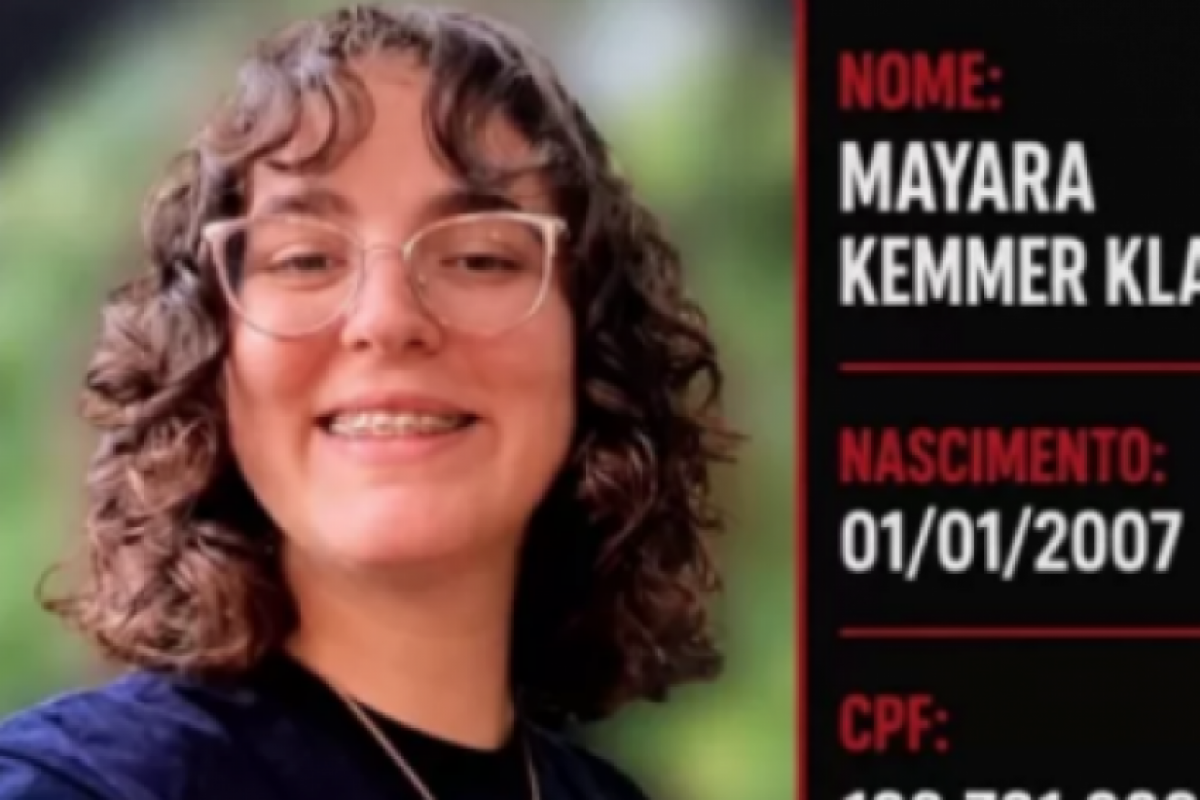 A polícia afirmou que Mayara estava desacompanhada e 'íntegra', sem nenhum ferimento. 