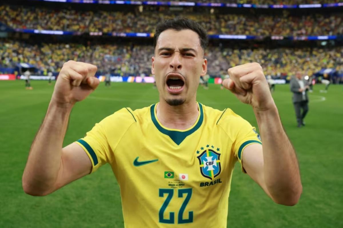 Martinelli voltou a ganhar destaque ao marcar o gol da vitória do Brasil sobre o Japão nos acréscimos do segundo tempo