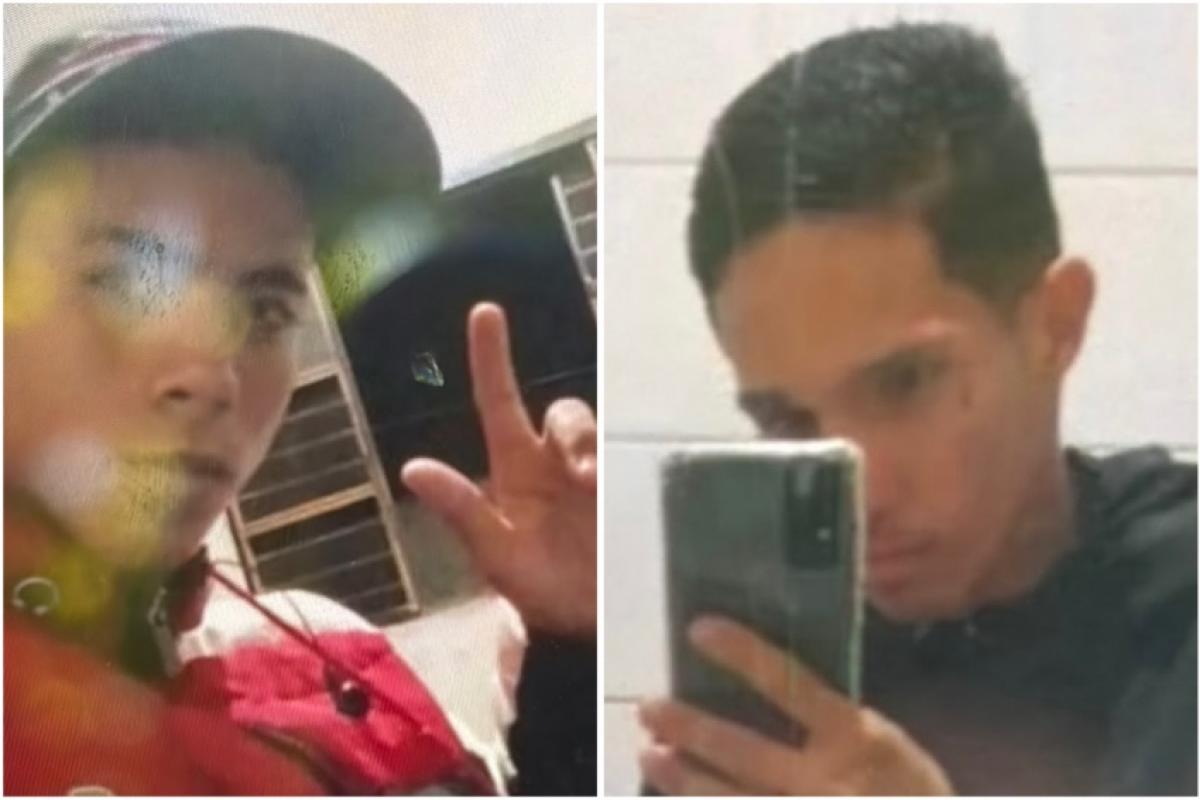 Corpos encontrados de Rafael Vitor de Souza Rosa, de 18 anos, e Guilherme Henrique Melo da Cruz, de 22 anos