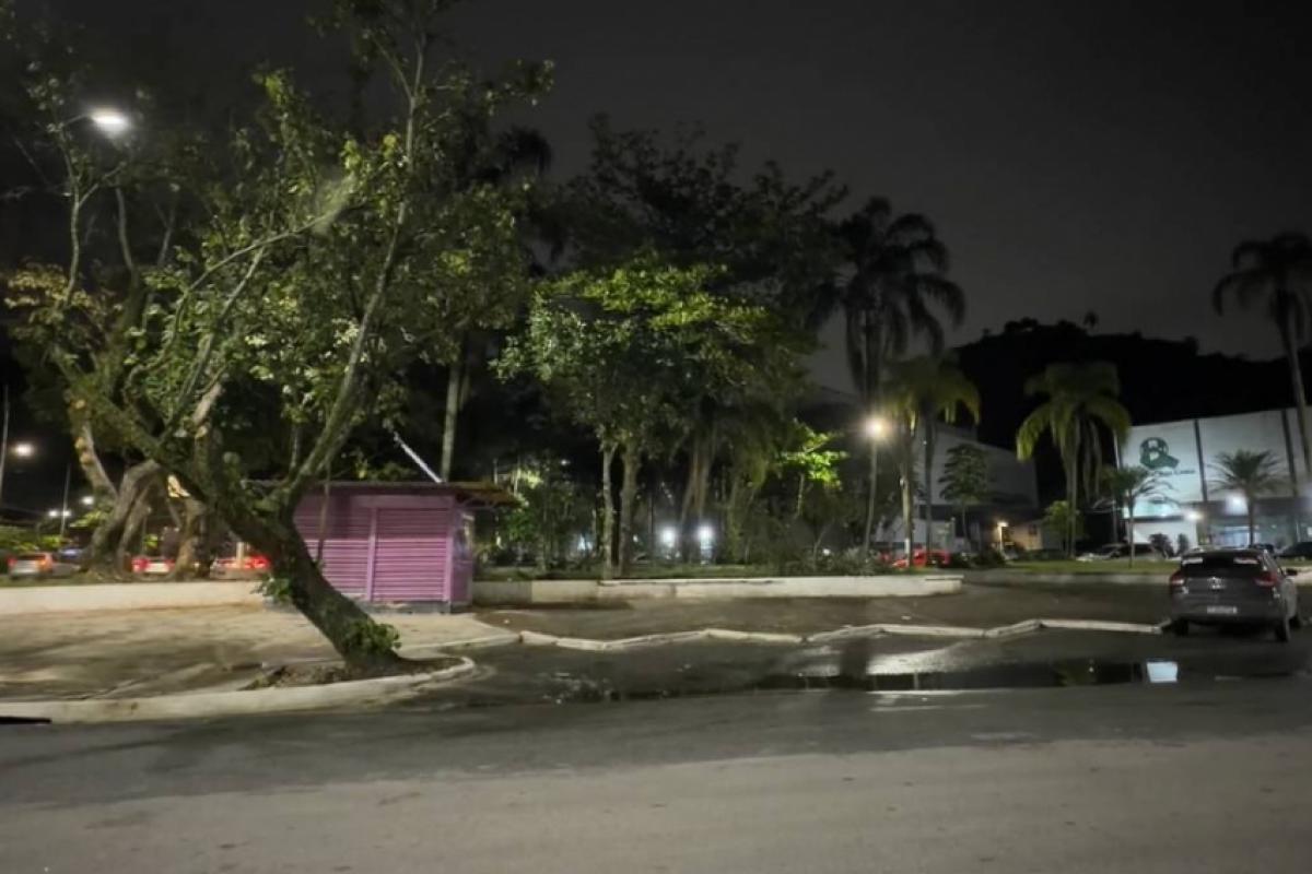 Local onde o motorista foi abordado e preso pela Polícia Militar