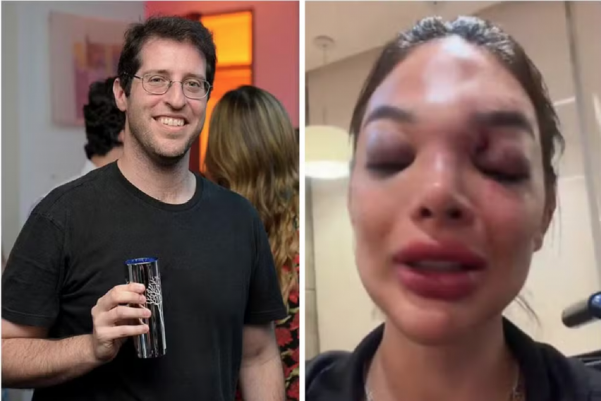 Ivo Kos foi preso no sábado (15) por agredir a mulher, a dentista Giullia Melo Falcão Vel Kos, 27.