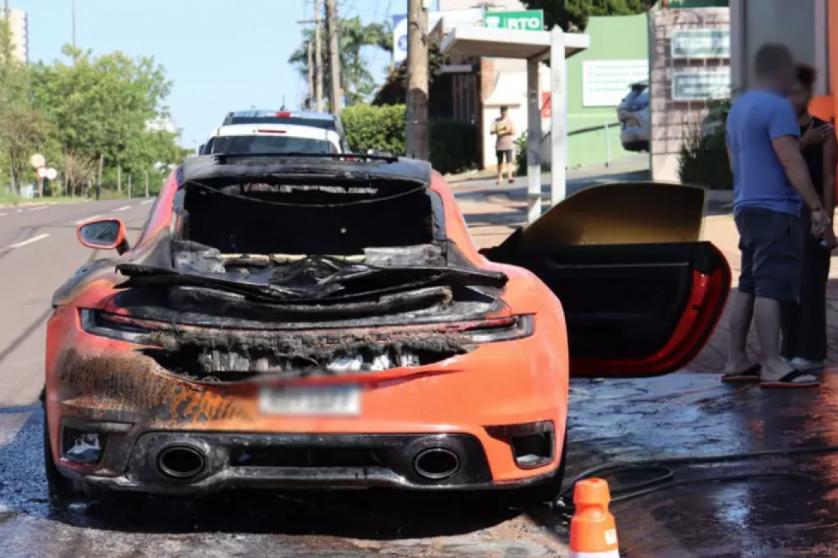 Segundo o proprietário, eles passeavam pela cidade quando pedestres tentaram alertá-los sobre a fumaça. 