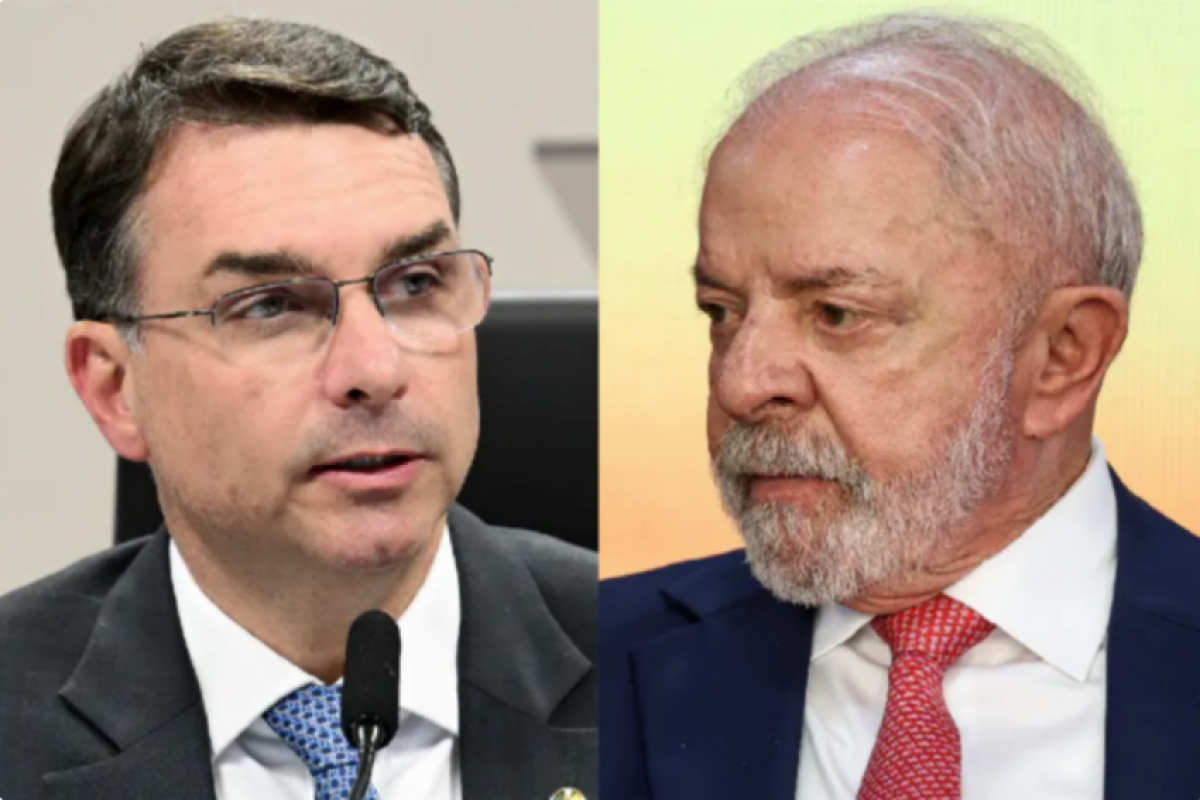 Na simulação de segundo turno entre Lula e Flávio Bolsonaro, o presidente tem 44% das intenções de voto, contra 39% do senador. 