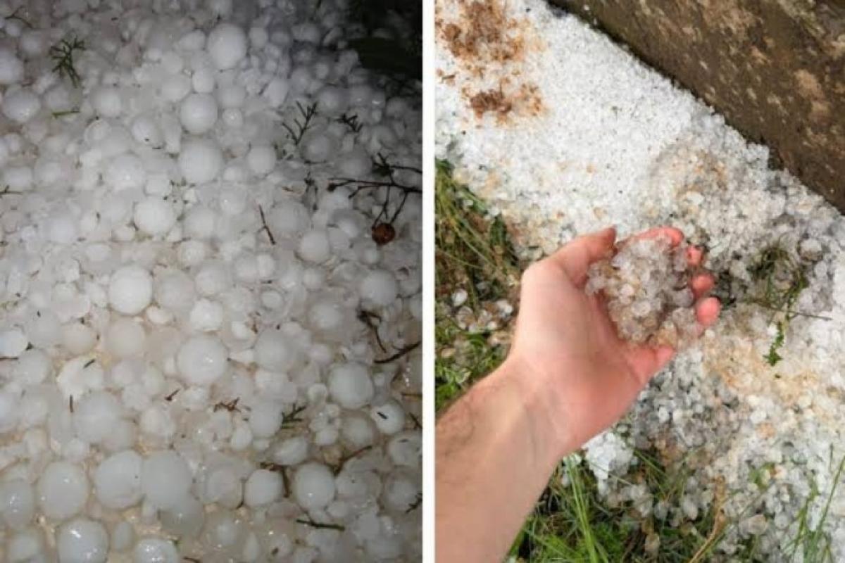 Temporal de granizo atingiu cidades do Sul do Brasil 