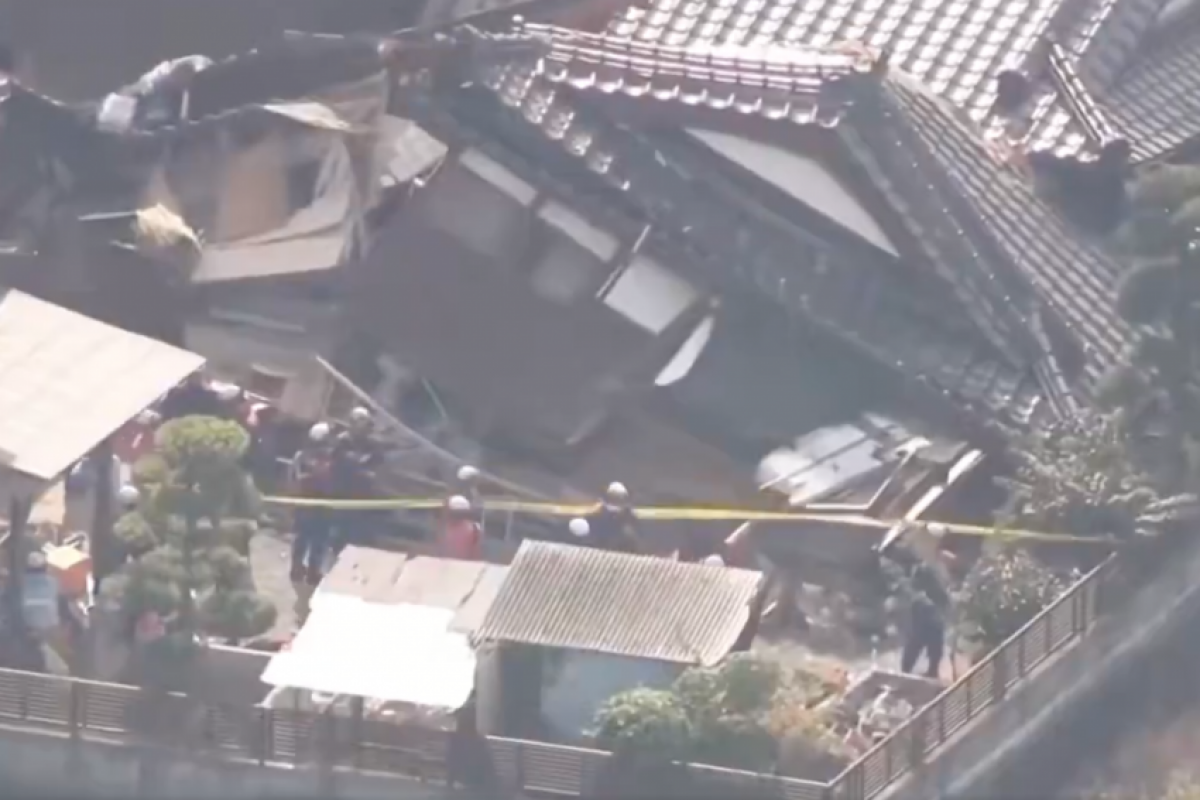 O terremoto de magnitude 6,8 atingiu a província de Kumamoto em 28 de julho e matou 38 pessoas. 