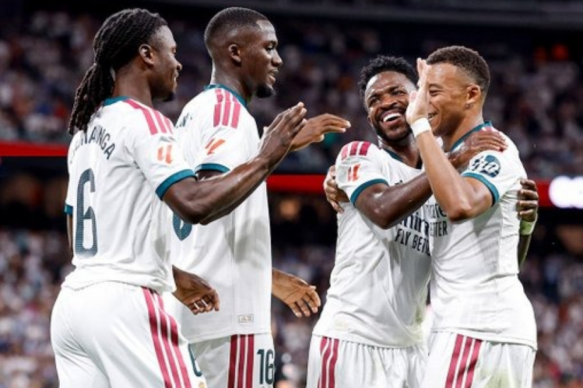 Mbappé e Vini são os destaques do jogo