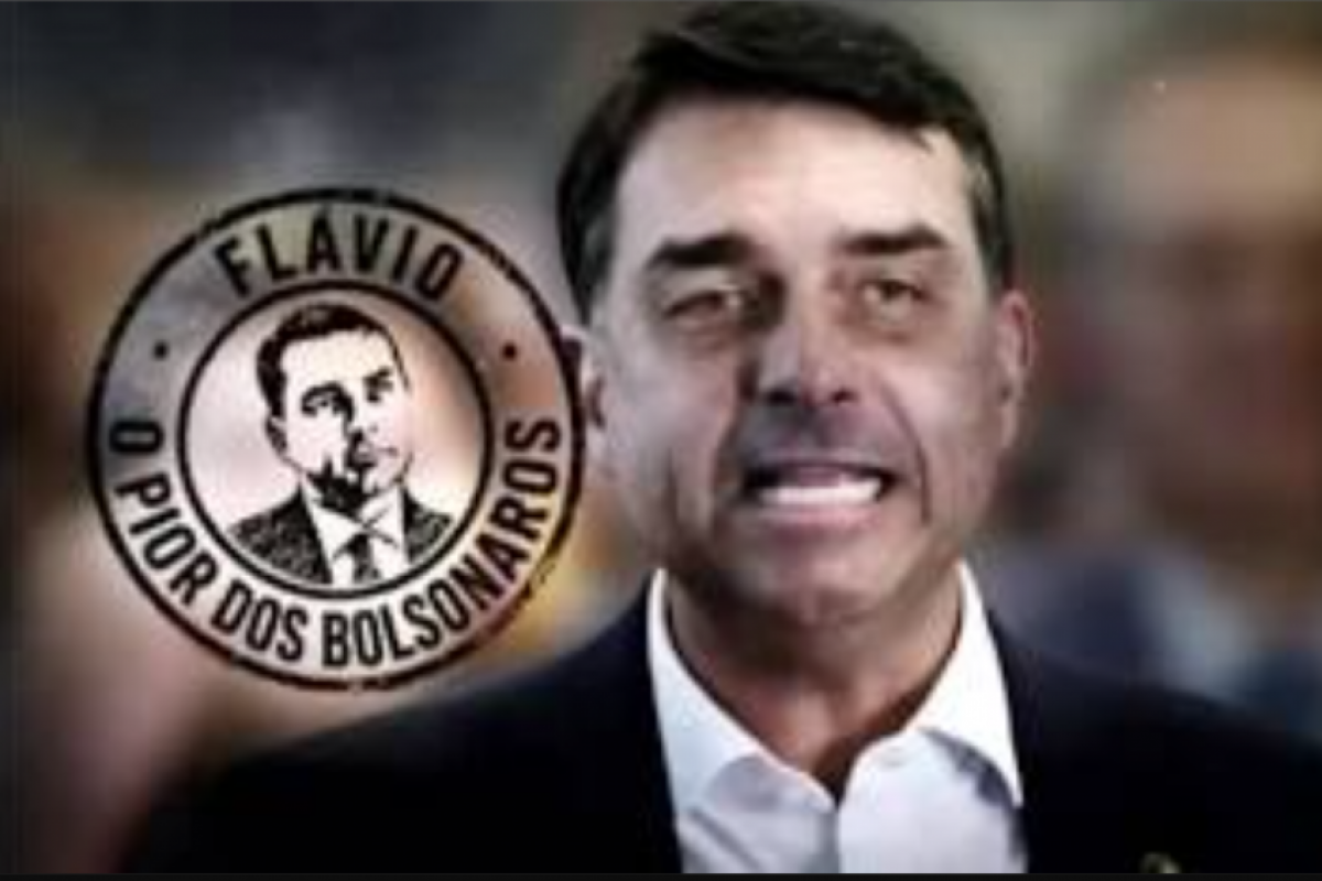 A peça publicitária afirma que Flávio foi funcionário fantasma durante o período em que atuou como servidor público.