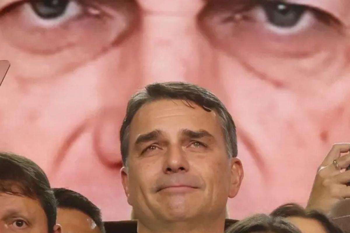 O candidato à Presidência Flávio Bolsonaro