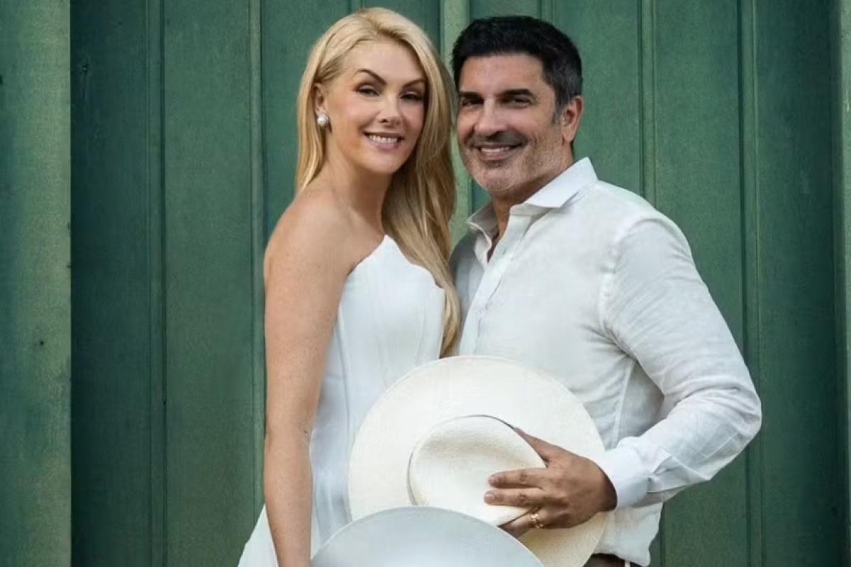 A apresentadora Ana Hickmann, de 45 anos, e o chef Edu Guedes, de 52