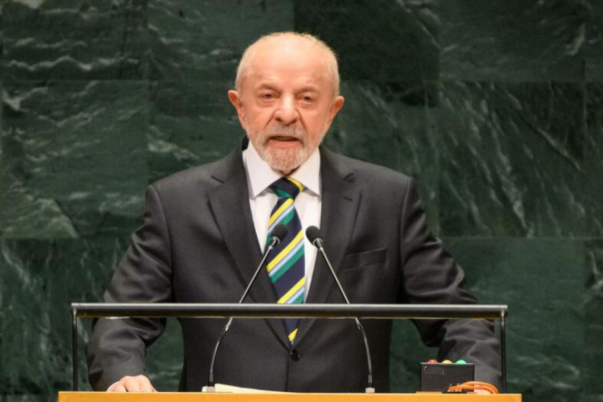 O presidente Luiz Inácio Lula da Silva, do Brasil, discursa no Debate Geral da 81ª sessão da Assembleia Geral da ONU
