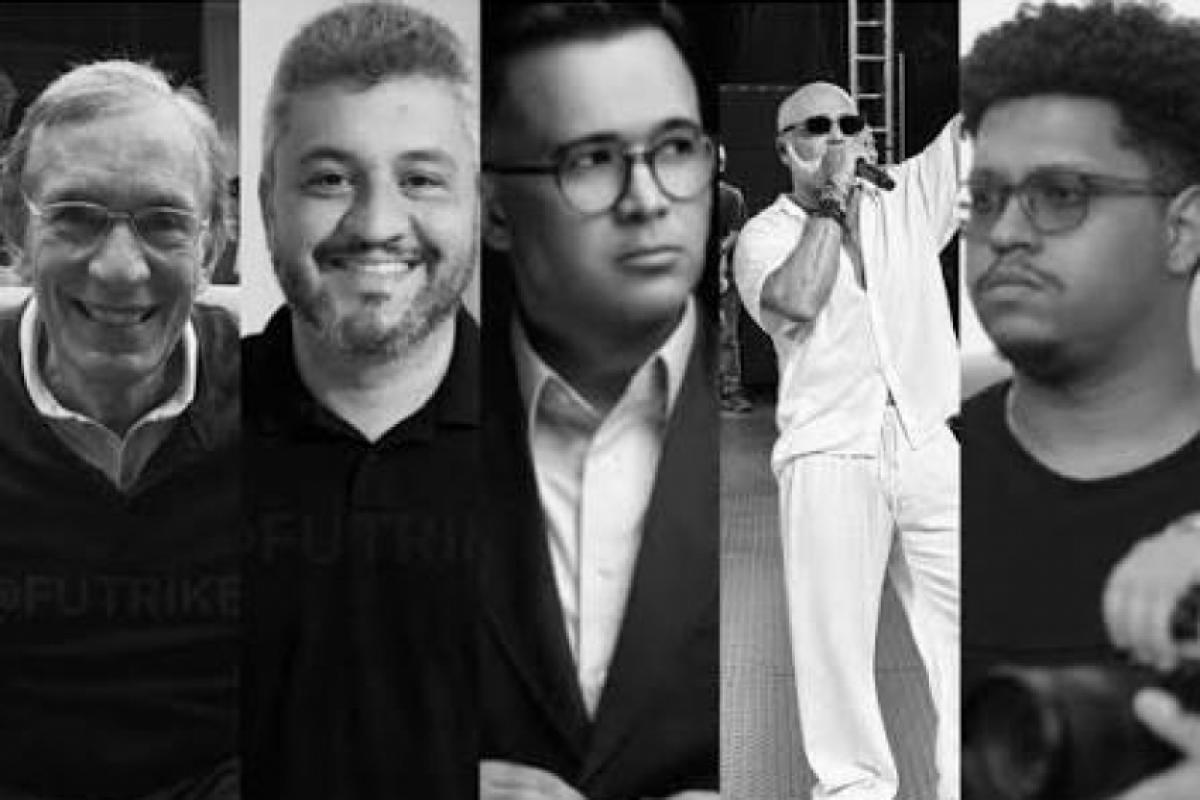  o piloto Antônio Roberto Nóbrega de Araújo; o copiloto Leopoldo Barros Teixeira; o empresário Bruno Avelar; o cantor Rick e o videomaker Paulo Soares