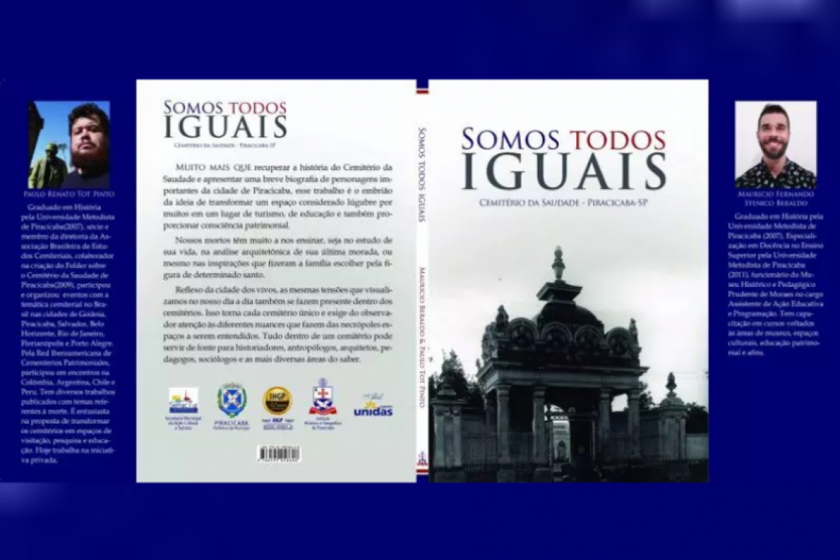O IHGP relança em setembro o livro que reúne histórias de personalidades e personagens sepultados no Cemitério da Saudade, em Piracicaba.