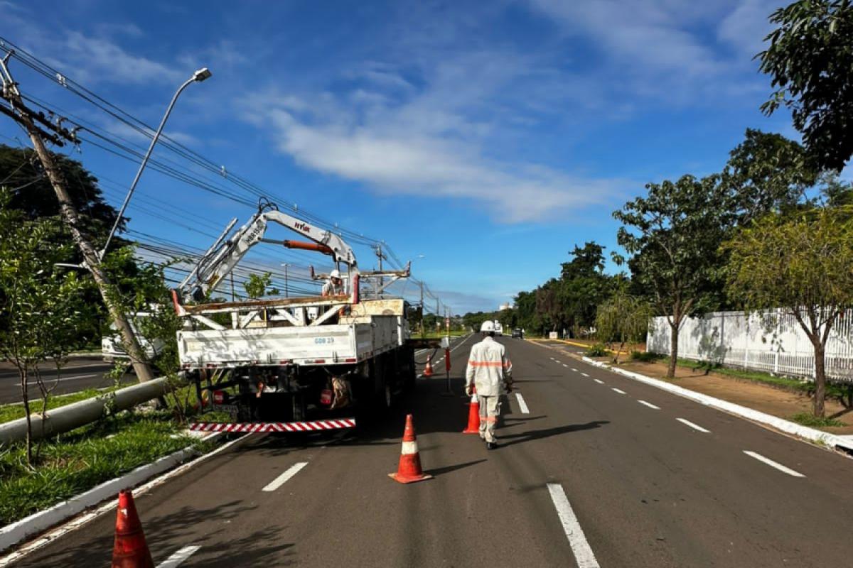 O município passou de 97 colisões contra postes no primeiro semestre de 2025 para 119 no mesmo período deste ano