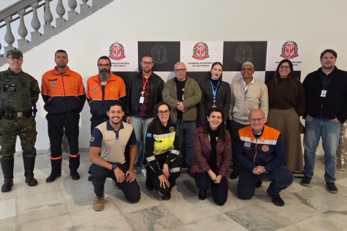 Integrantes do GT de Governança Climática e da Defesa Civil de Jundiaí participaram da capacitação promovida pelo estado