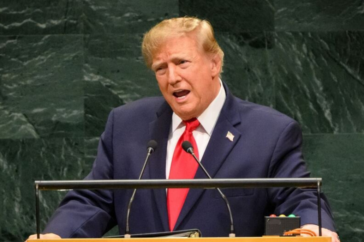 O presidente Donald Trump, dos Estados Unidos, discursa no debate geral da 81ª sessão da Assembleia Geral da ONU