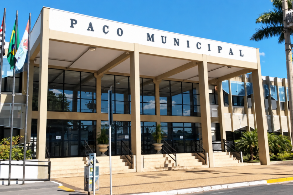 Paço Municipal de Penápolis: cidade ocupa a terceira posição no Estado em número de processos movimentados pelo SEI Cidades