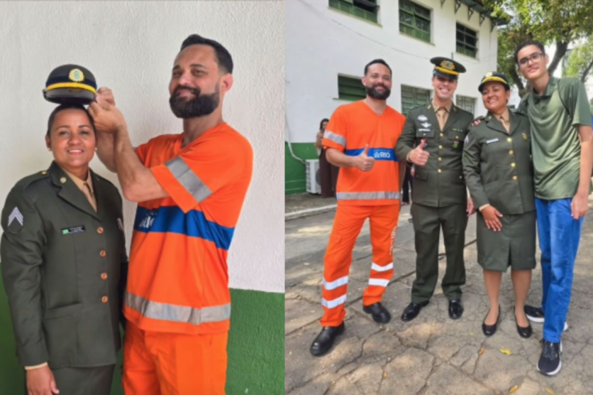 Casados há 25 anos, os dois celebraram juntos a conquista de Amanda. 