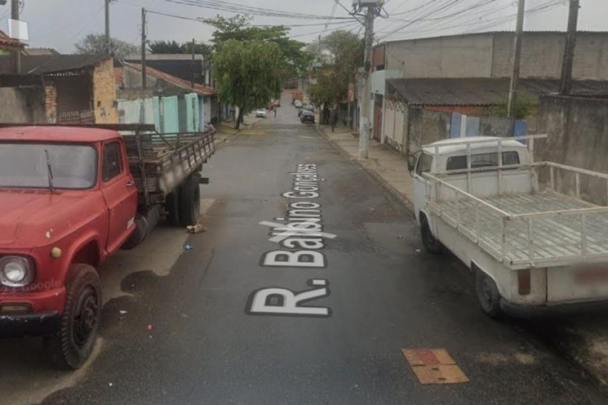 Rua onde ocorreu o crime