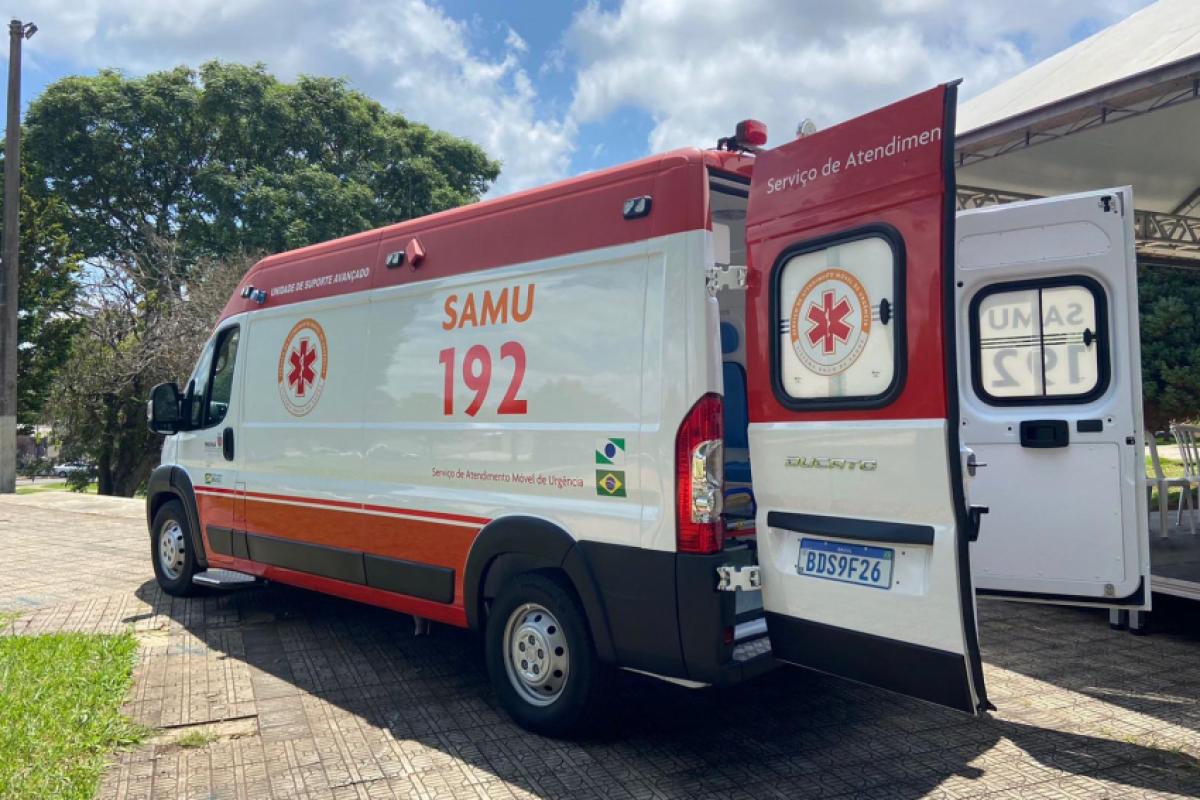 A idosa foi socorrida por uma equipe do Samu e encaminhada ao Pronto Atendimento Municipal de Mandaguari.